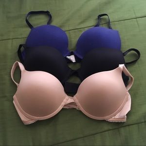 34C Calvin Klein Bras | Nude, Black, Navy Blue